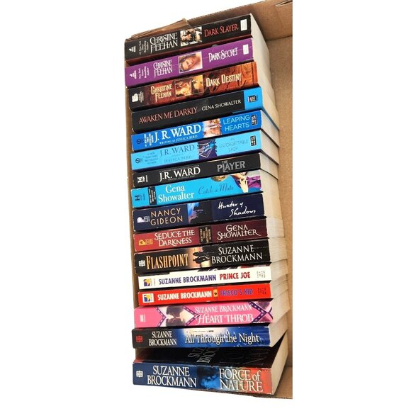 Mixed Authors, USA Other - Mixed Lot Of 16 Romance Paperback Novels By Suzanne Brockmann Gena Showalter J.R
